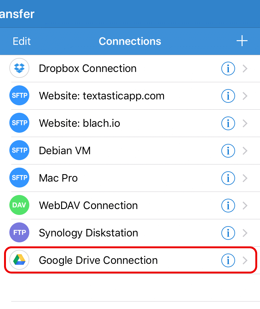 Connect to Google Drive