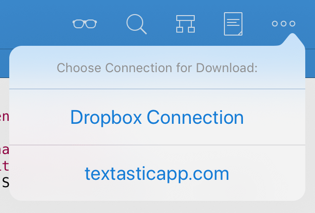Choose connection for quick download