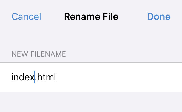 Rename file