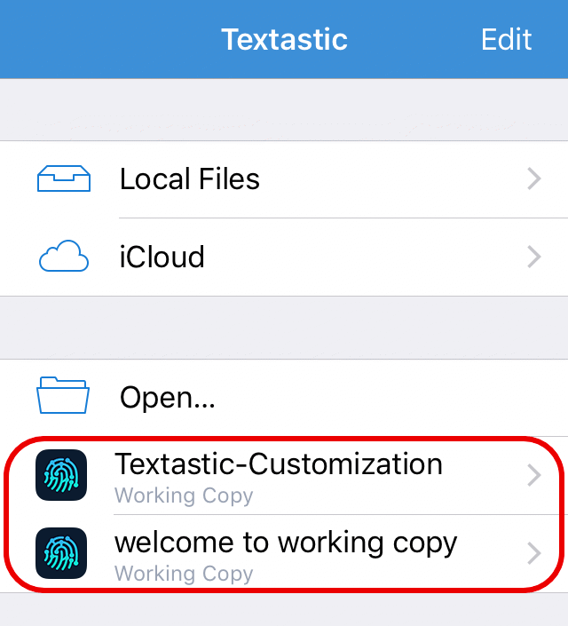 External Folders