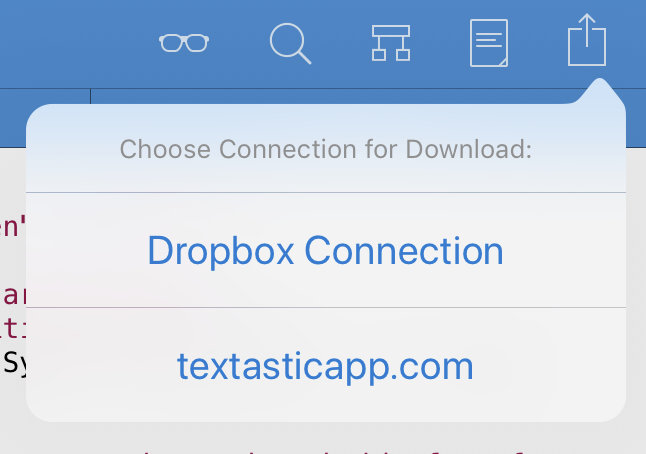 Choose connection for quick download