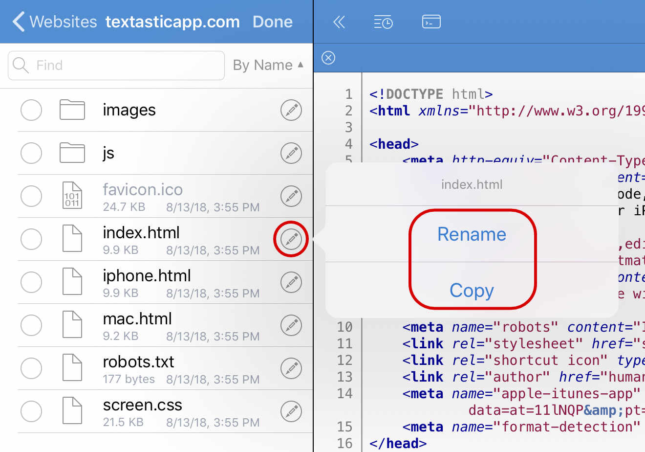 Rename and copy file