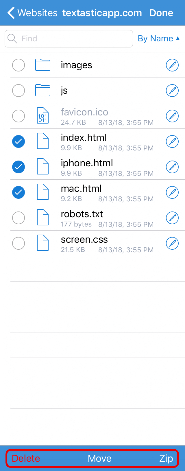 Select Files