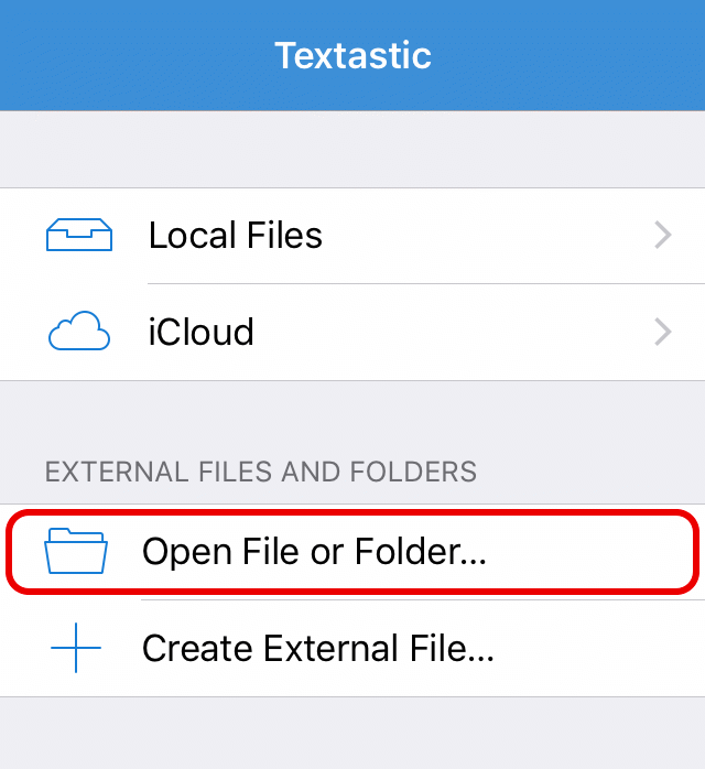 Open… command