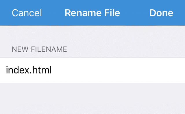 Rename file